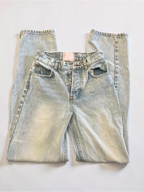 Revice Light Wash High-Rise Mom Jeans